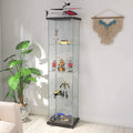 4-Shelf Glass Display Cabinet with Door S5821
