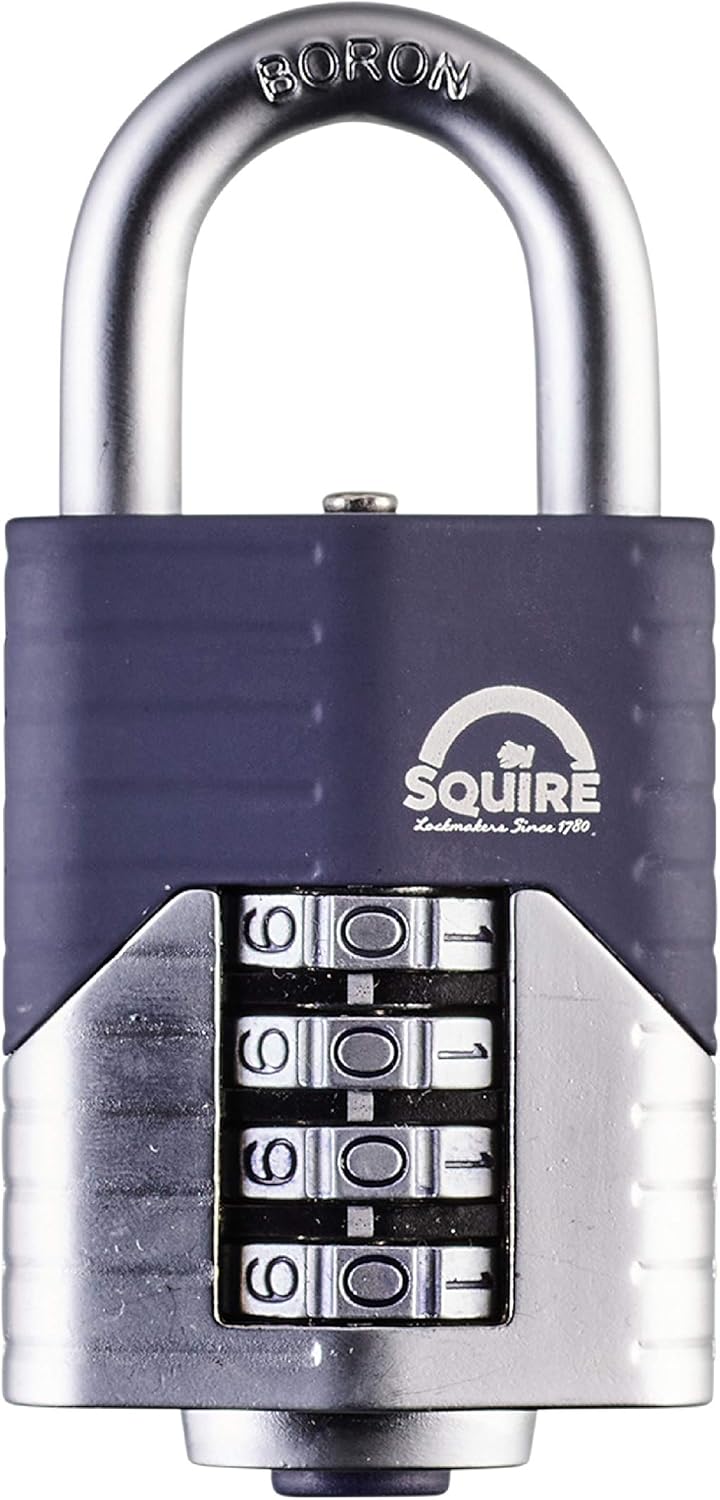 Heavy Duty Long Shackle 4 Wheel Steel Padlock J569