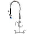 8x22 Backsplash Pre-Rinse Faucet with 6x22 Add-On Spout U450