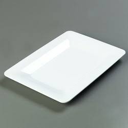 White Rectangular Platter Set of 4 V2150