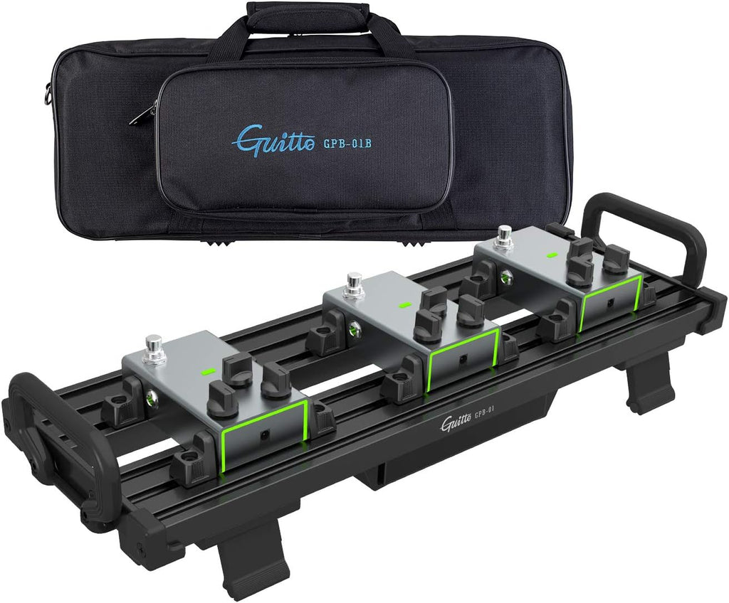 Aluminum Alloy Guitar Pedal Board with Carry Bag L32944
