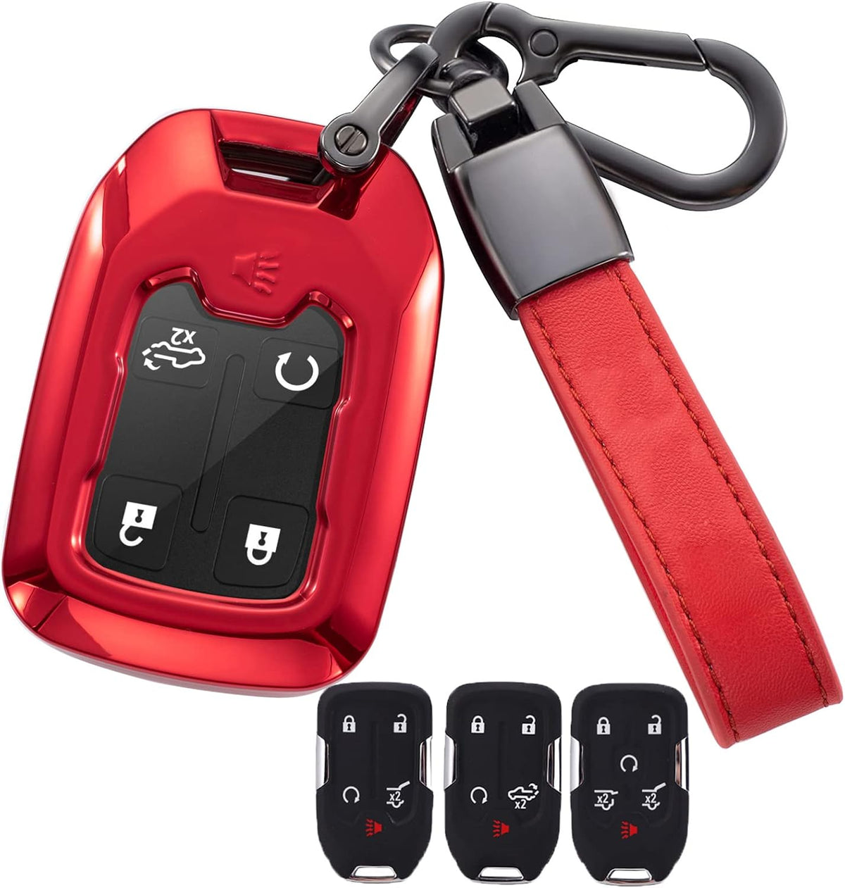 Key Fob Cover Case Red V719