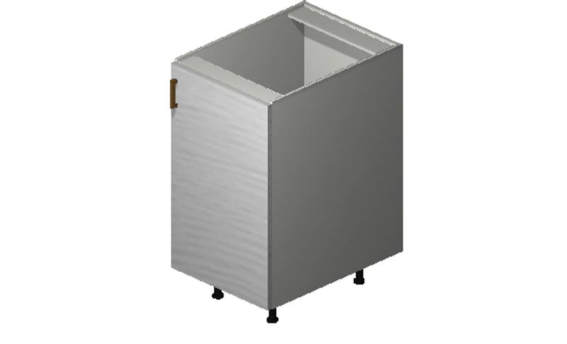 White Pine 1 Door Base Cabinet D7465