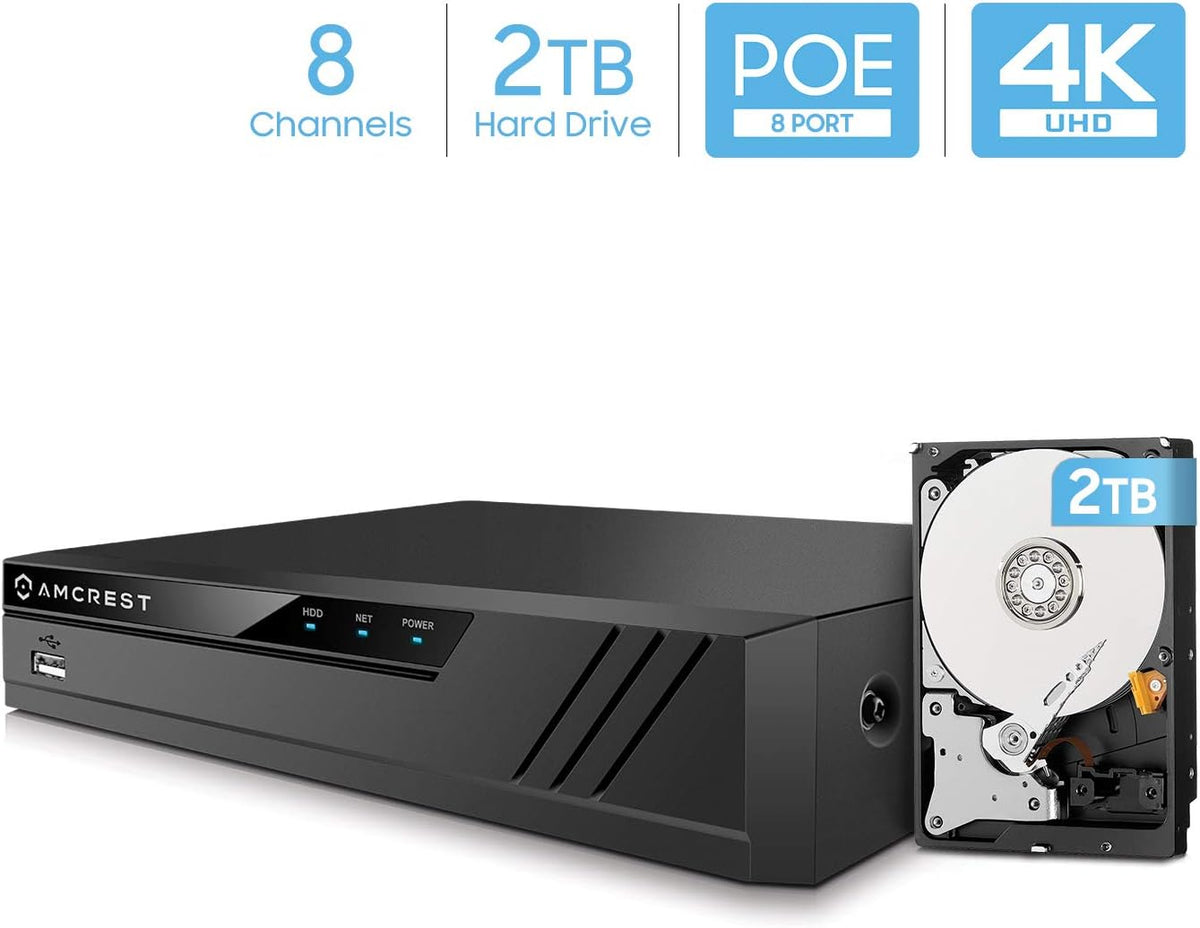5MP Security Camera System with 8CH PoE NVR and 2TB Hard Drive K916265