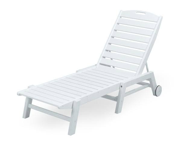Black Stackable Wheeled Chaise W818052