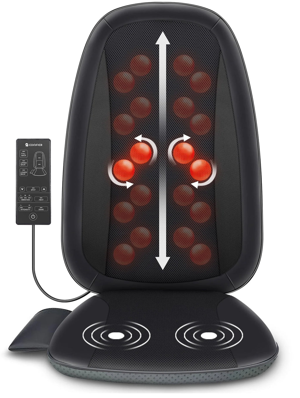 Shiatsu Back Massager with Heat Black Y58956