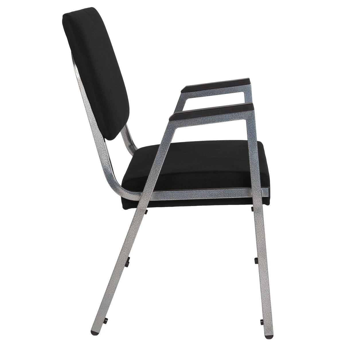 4 Pack Black Antimicrobial Fabric Bariatric Medical Reception Arm Chair B843003