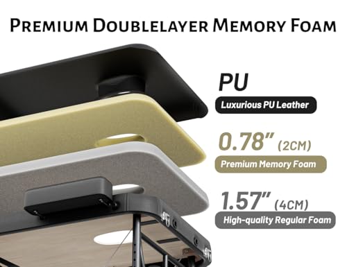 Portable 3 Fold Memory Foam Massage Table with Carrying Bag J377