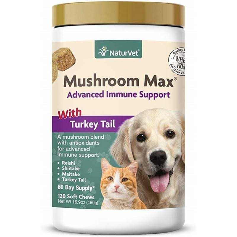 Mushroom Max Immune Support Soft Chews for Dogs & Cats J716