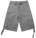 Men's Belted Cargo Twill Shorts K1621