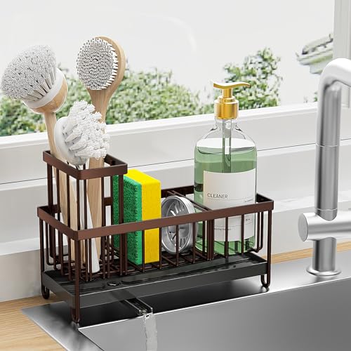 Black Stainless Steel Kitchen Sink Caddy Organizer K772228