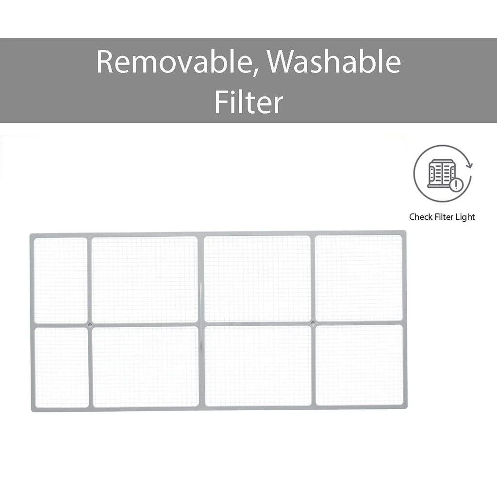 14,000 BTU Window Air Conditioner with Wi-Fi and Remote, White E6306