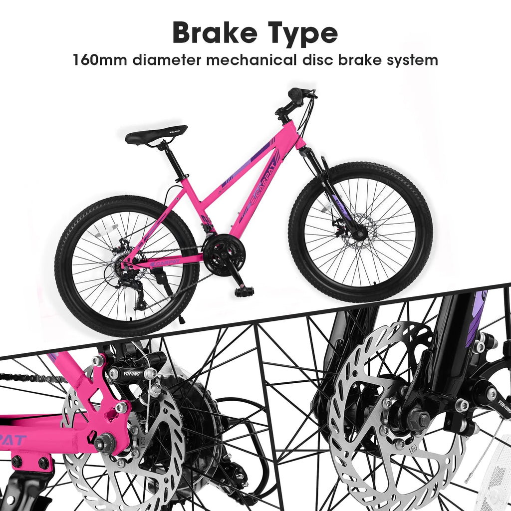 26 inch 21 Speeds Mountain Bike with Dual Disc Brakes J6374