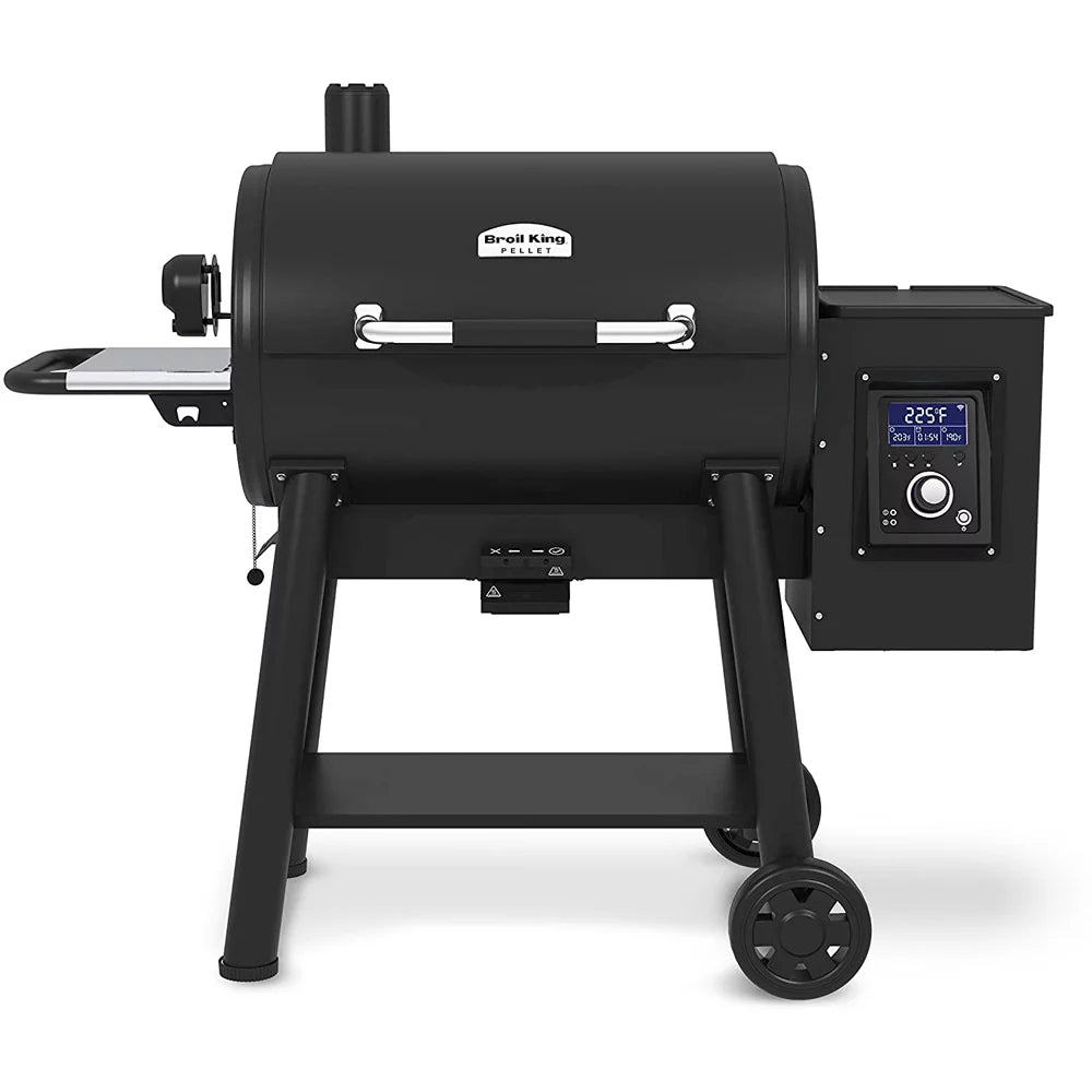 Black Pellet Grill with Grill Cover F629410