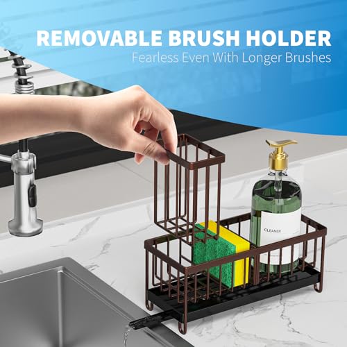 Black Stainless Steel Kitchen Sink Caddy Organizer K772228