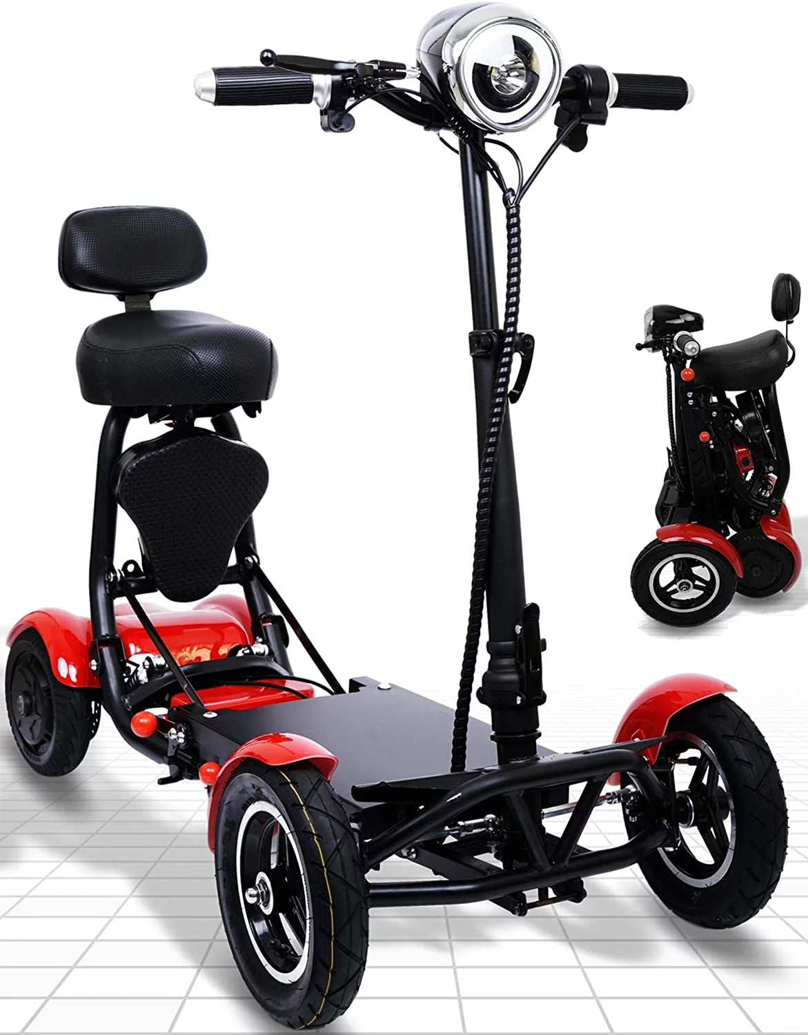 Foldable Lightweight Battery Power Four-Wheel Mobility Scooter L277