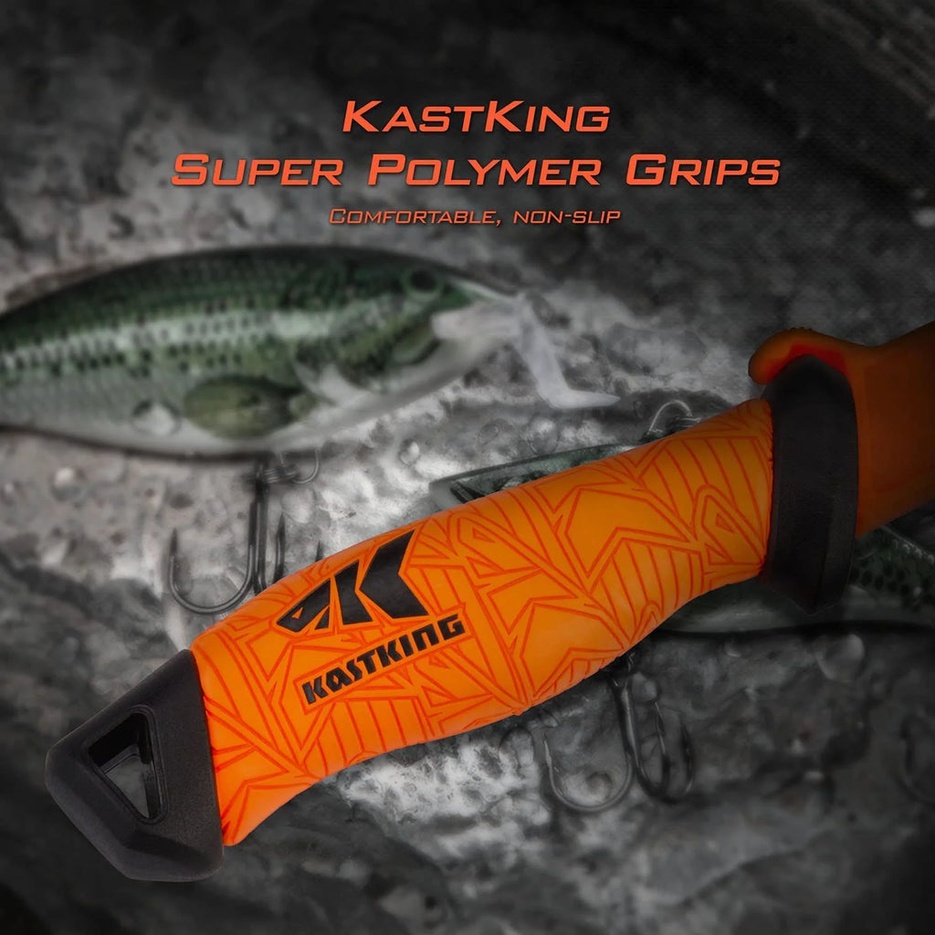 Fillet Knife and Bait Knife, Stainless-Steel Blade, Non-Slip Handles with Sheath L4669