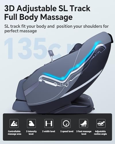White Zero Gravity Full Body Massage Chair with Heat Z594790
