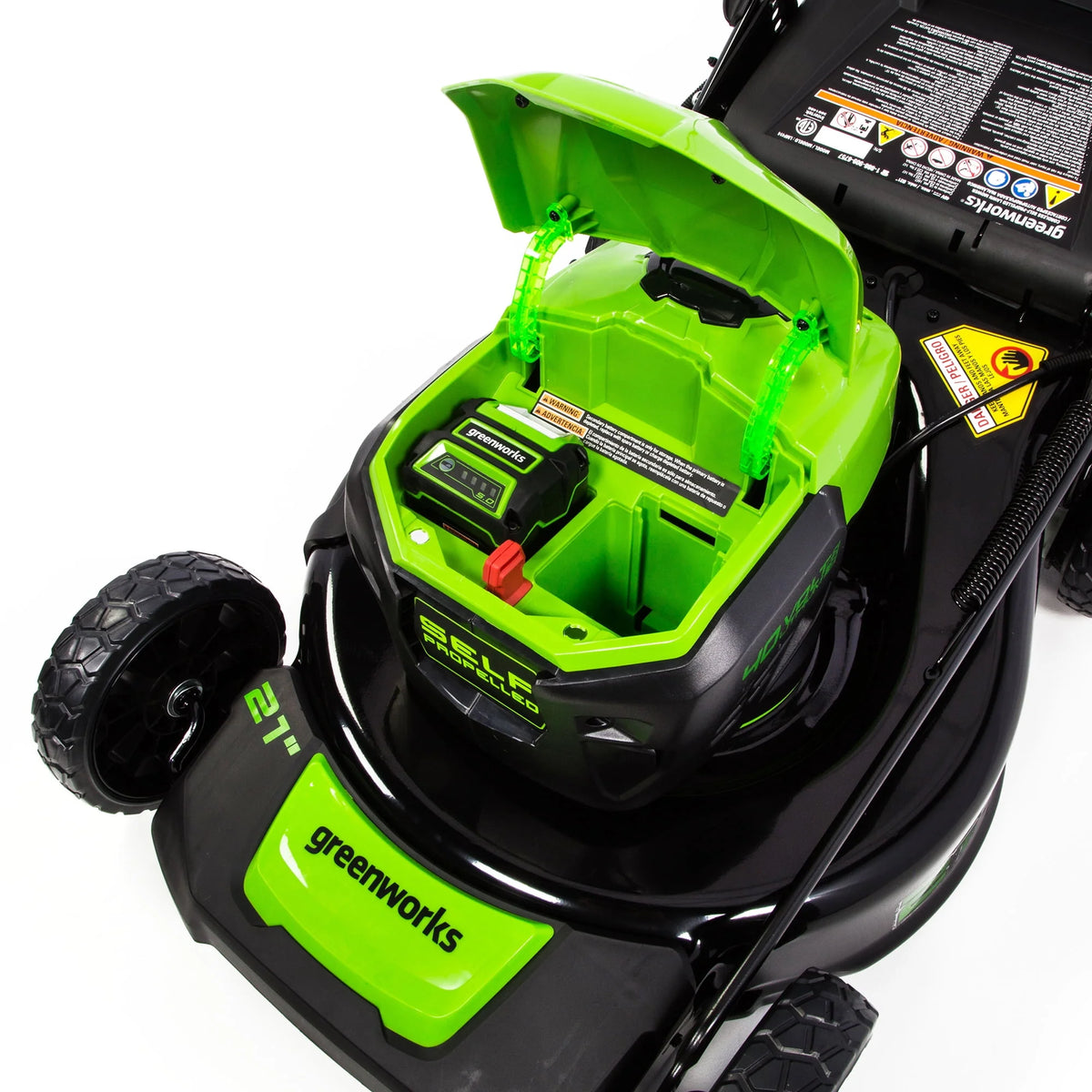 40V 21" Brushless Self-Propelled Lawn Mower with 5.0 Ah Battery and Charger L180470