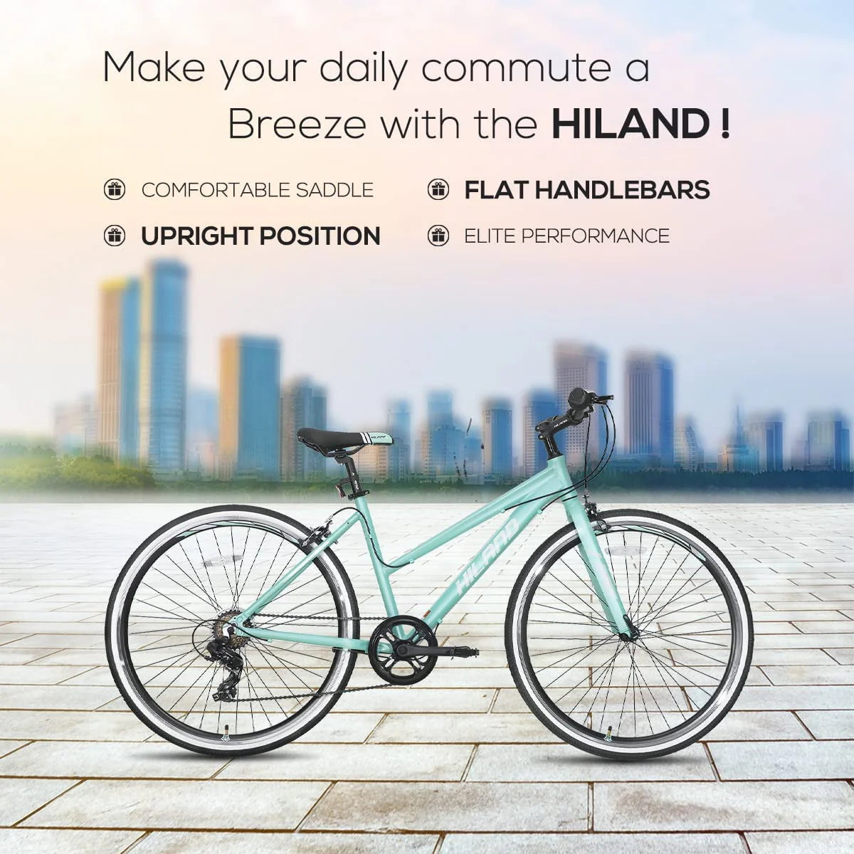 7 Speed Hybrid Bike with 700C Wheels H323774