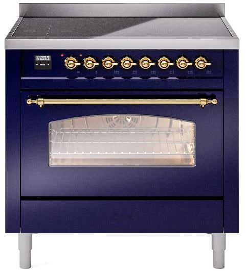 Blue Induction Range with Electric Oven U2444