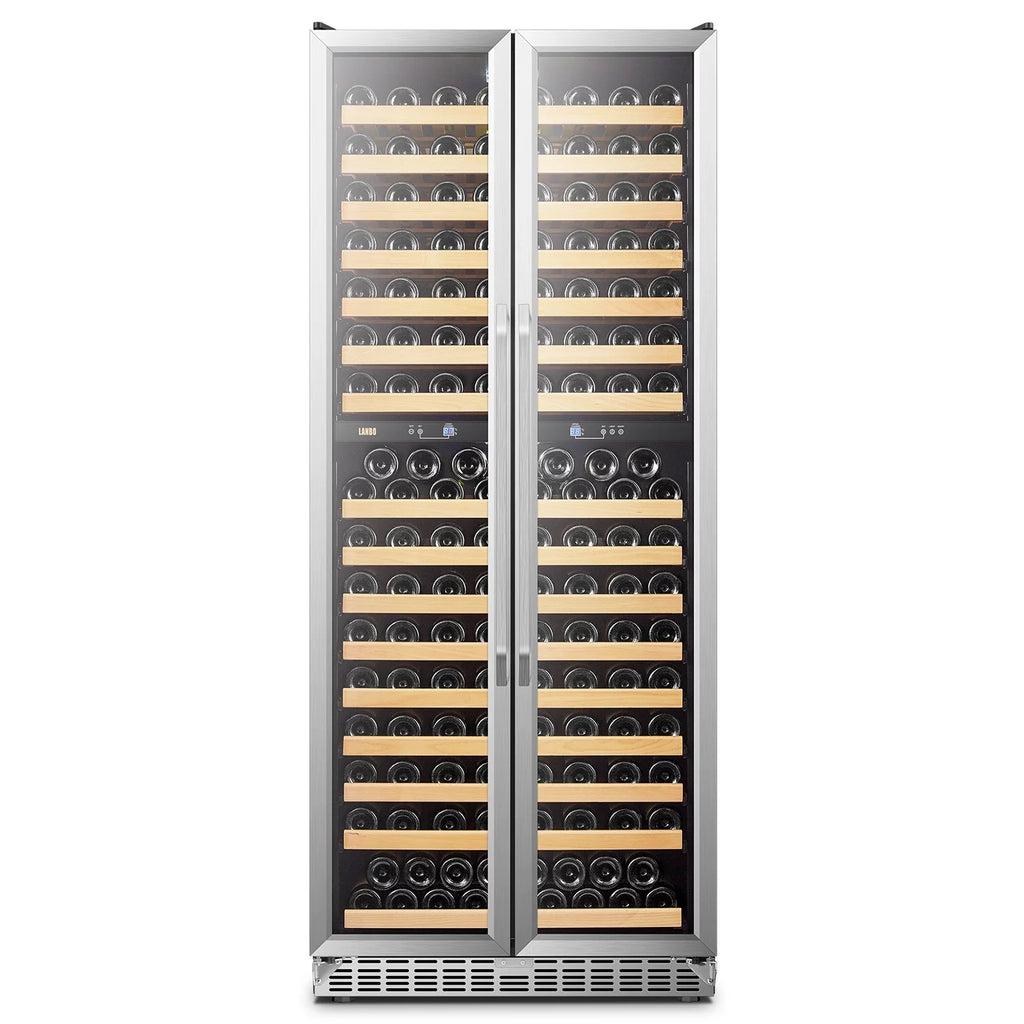 32 inch 287 Bottle Dual Zone Compressor Wine Refrigerator L612