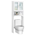 White Wooden 3-Shelf Over the Toilet Storage Cabinet F5144