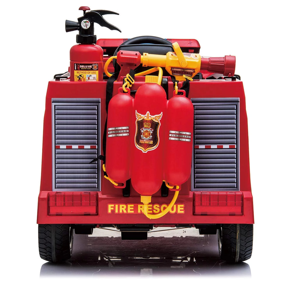 12V Kids Ride on Car Electric Powered Fire Truck Toy with Remote Control L8585