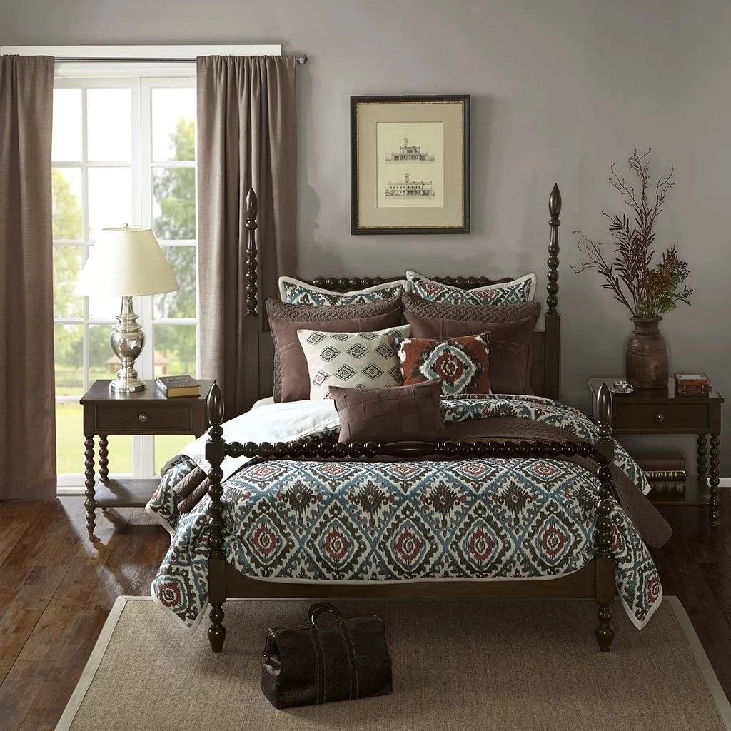 Queen Size Morocco Brown Bed I716