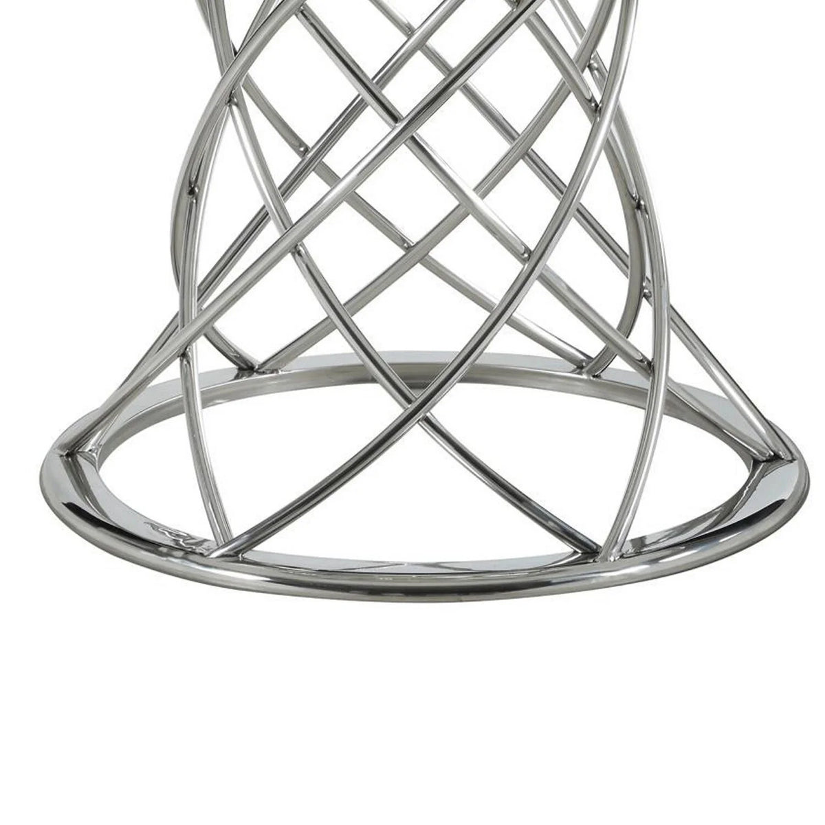 51 in. Round Glass Top Dining Table Q6291