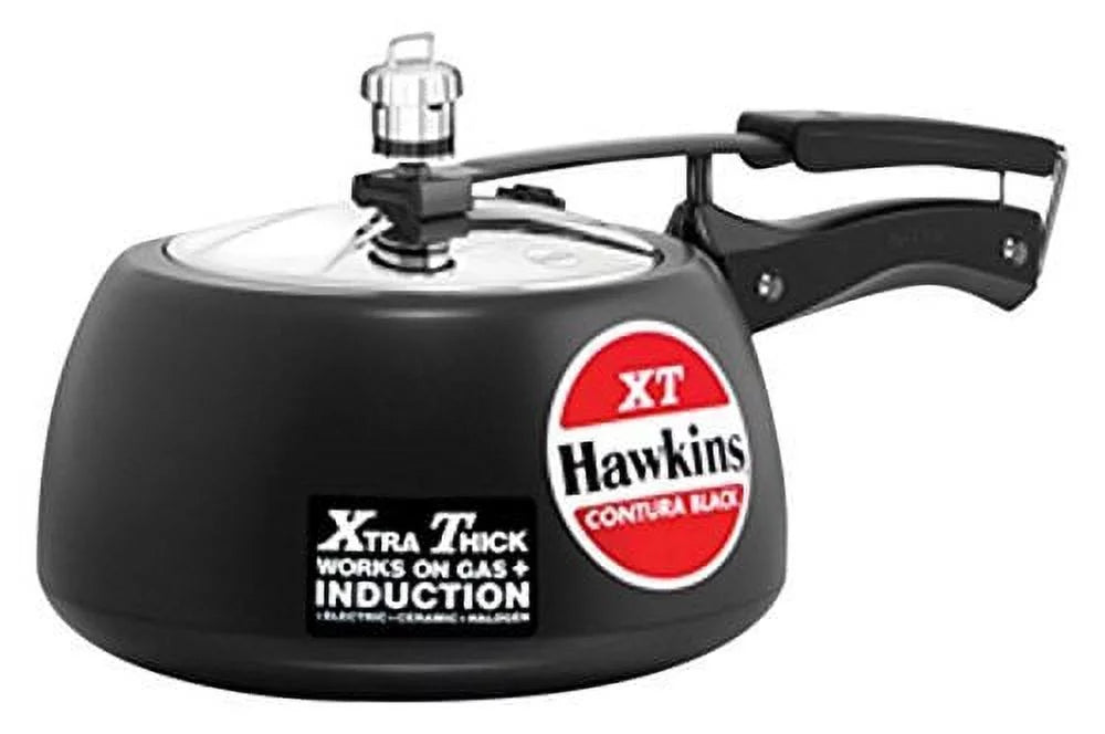 Black 5L Hard Anodized Pressure Cooker X70251