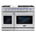 48 6.8 cu. ft. Double Oven Gas Range with Convection Oven in Stainless Steel O781