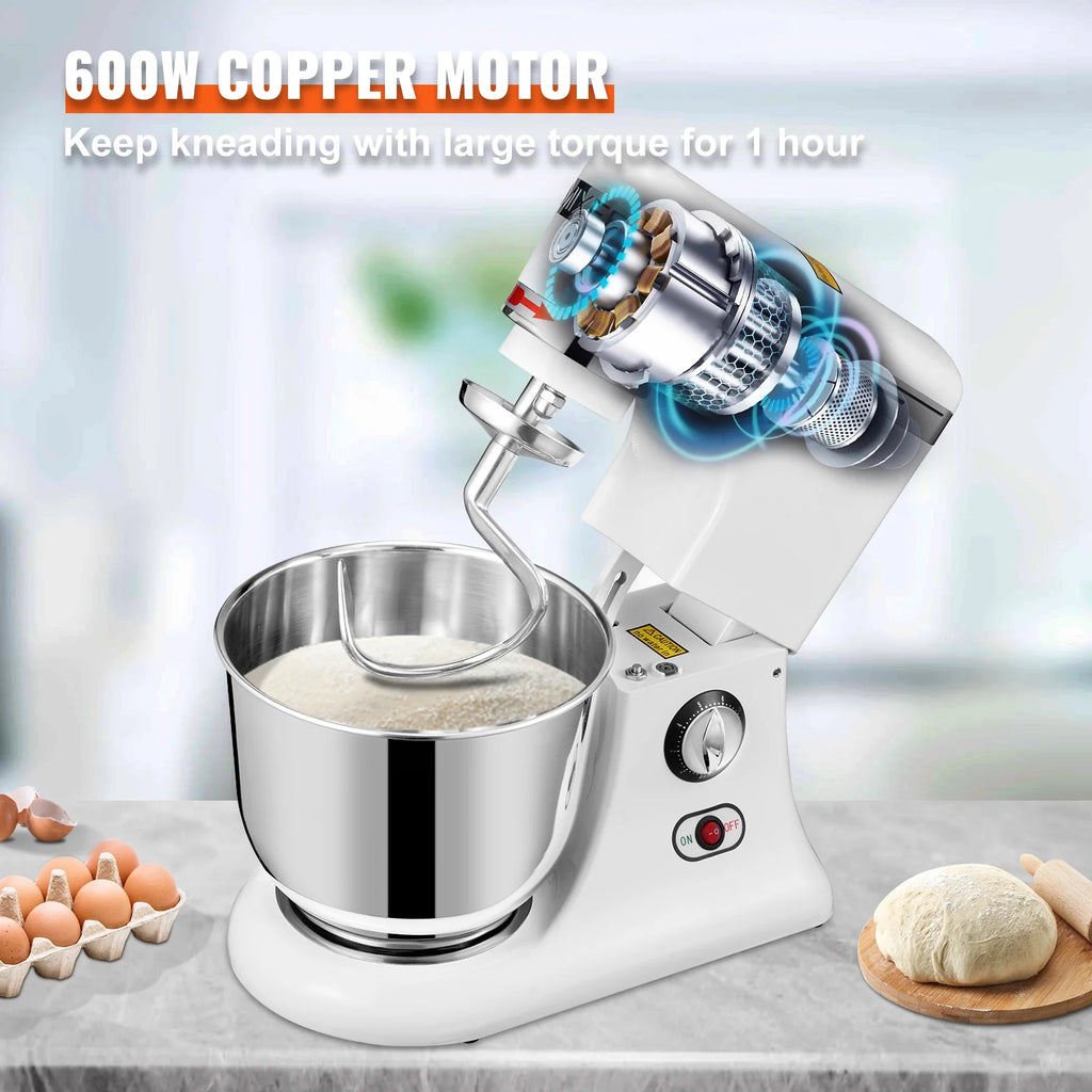 600W 11 Speed Tilt Head Stand Mixer 7.4 Quart Bowl 3 Attachments F188
