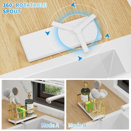Black Stainless Steel Kitchen Sink Caddy Organizer K772228