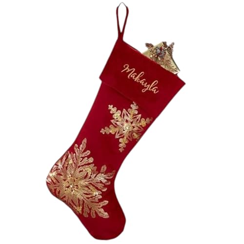 Burgundy Personalized Christmas Stocking J80200