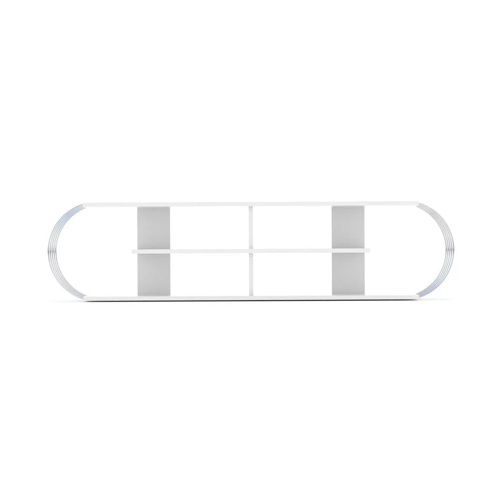 White Chrome Tv Unit B558250