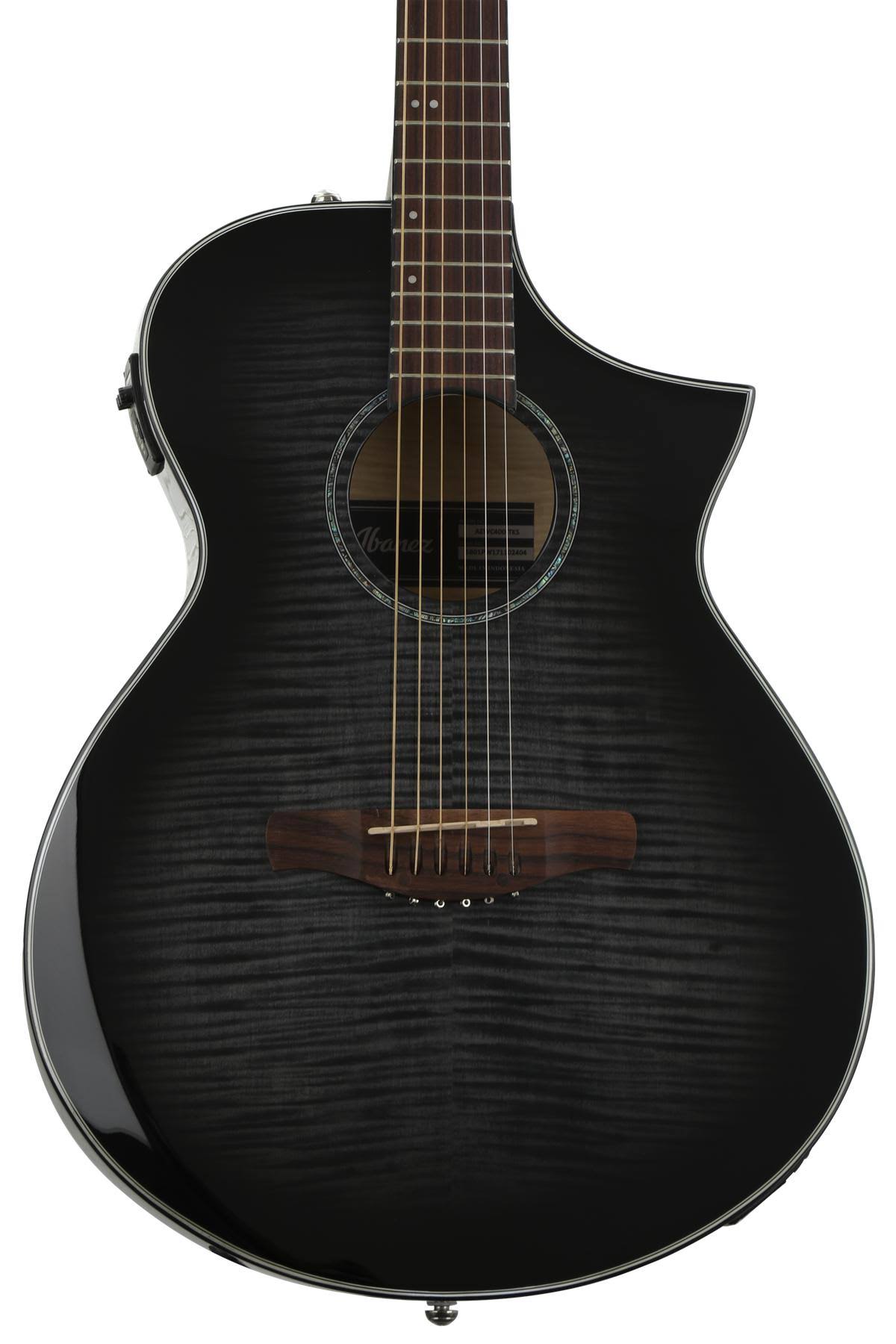 Transparent Black Sunburst Acoustic-Electric Guitar J4515