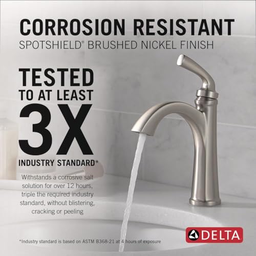 Matte Black 1 Hole Bathroom Sink Faucet with Push-Pop Drain R331322