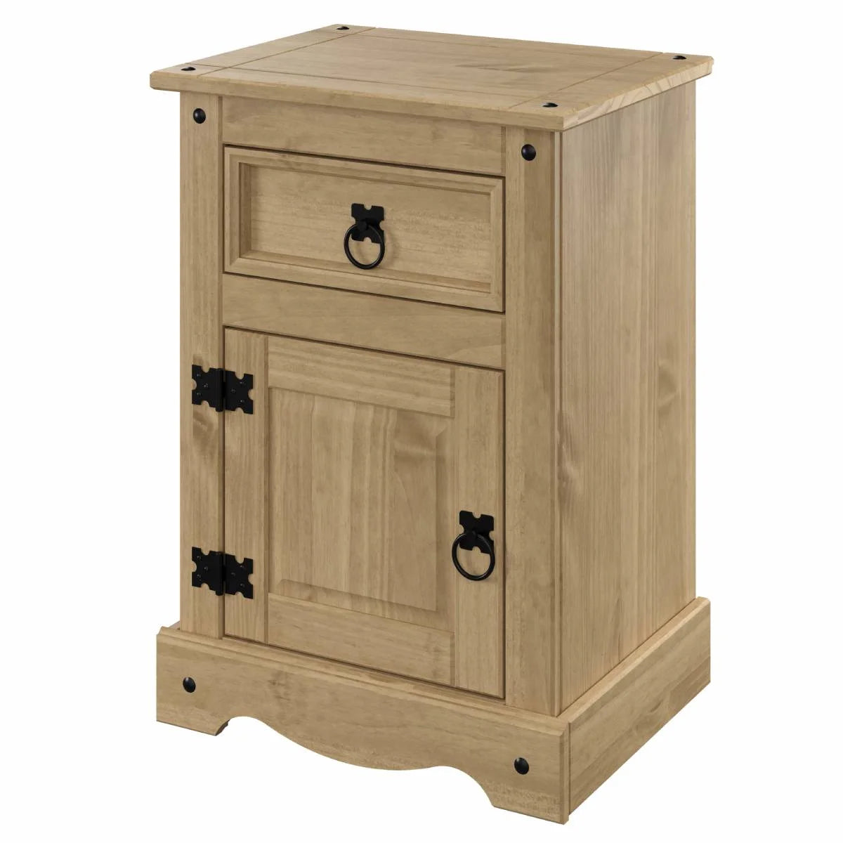 Wood 1 Door 1 Drawer Nightstand C4223