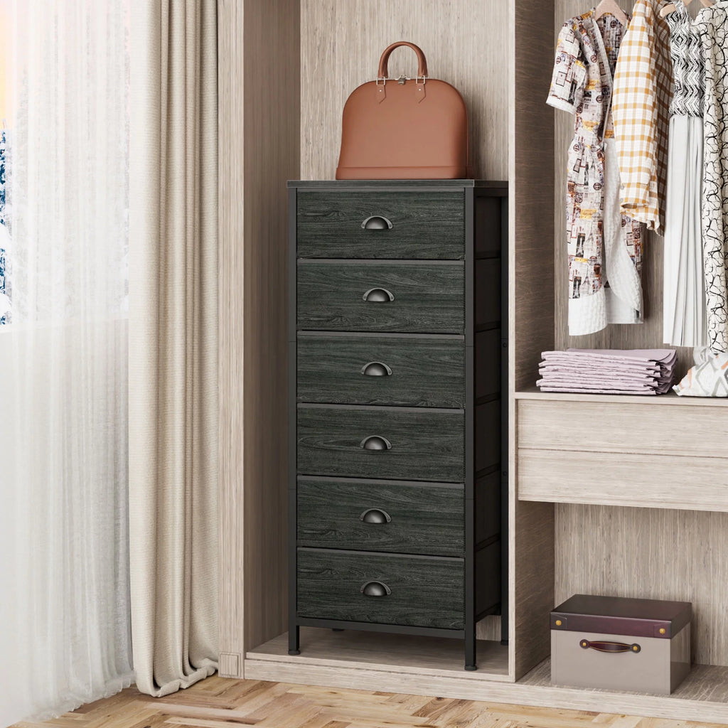 5 Drawer Dresser Fabric Bin Storage Organizer Y330