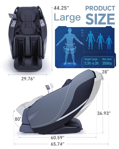 White Zero Gravity Full Body Massage Chair with Heat Z594790