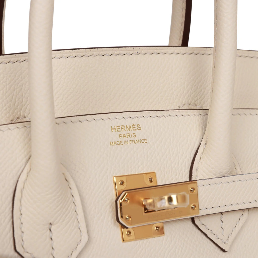 Birkin 25 Nata Epsom Gold Hardware Q1843