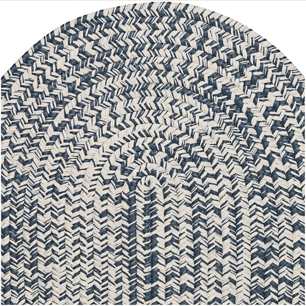 Reversible Braided Indoor Outdoor Area Rug Rust 5' x 8' Oval N22554