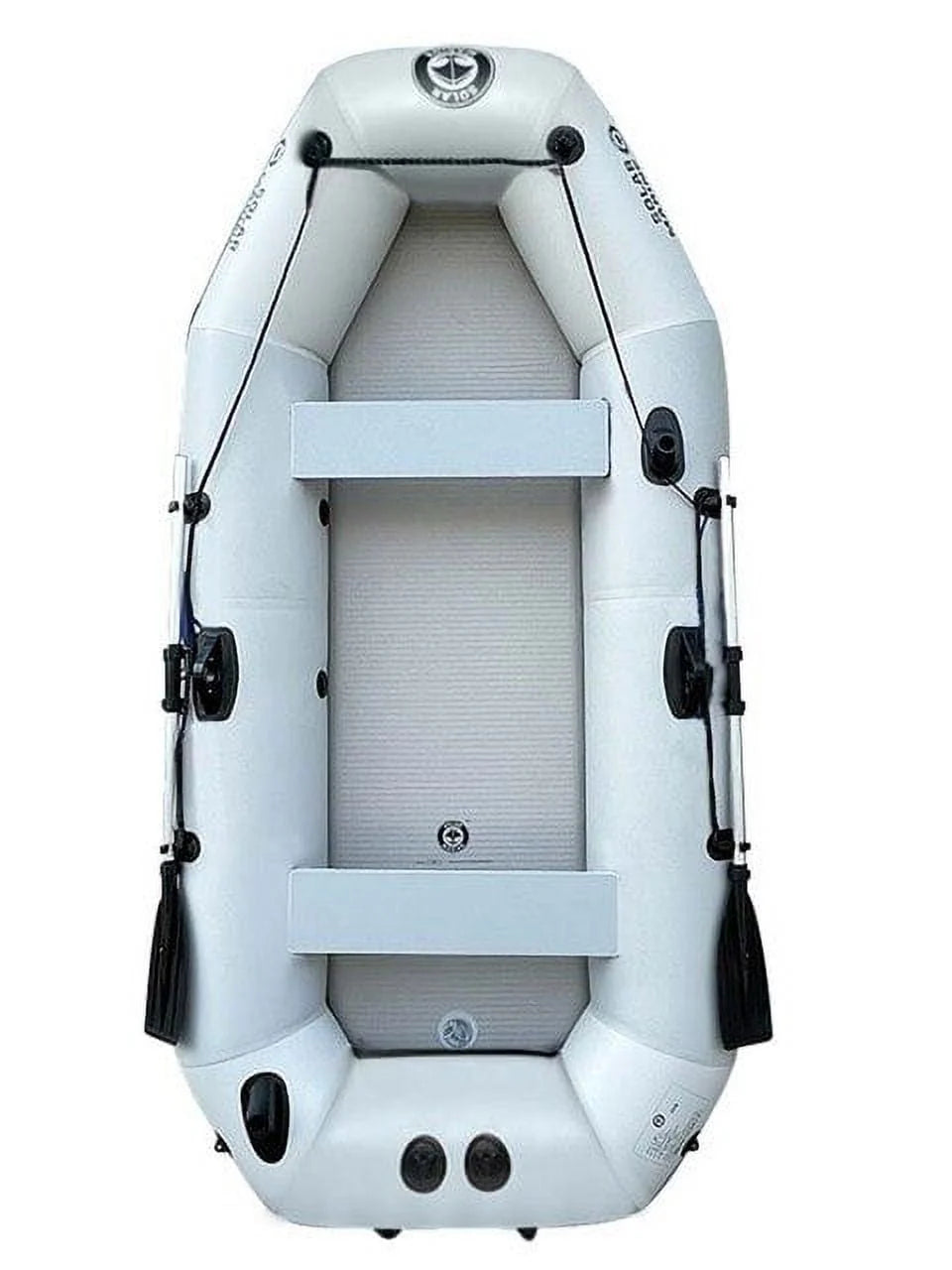 2.3m PVC Inflatable Rowing Boat with Oars and Pump O836
