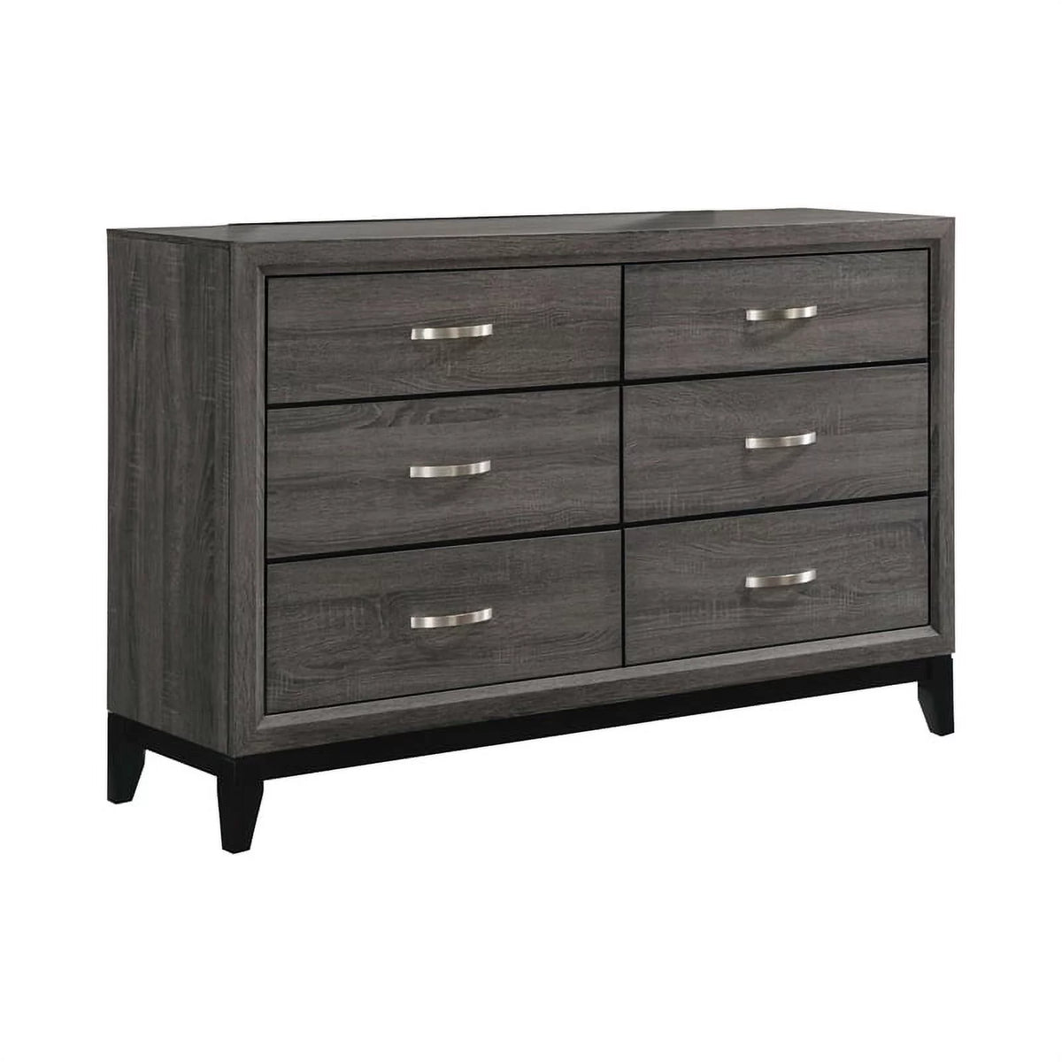 4-piece Grey Oak Bedroom Set V2755