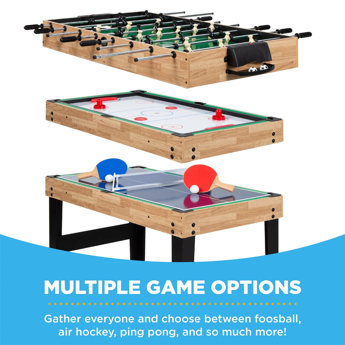2x4ft 10-in-1 Combo Game Table Set W431