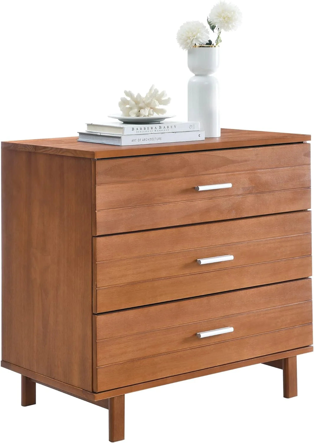 Solid Wood 3 Drawer Dresser Nightstand V16232