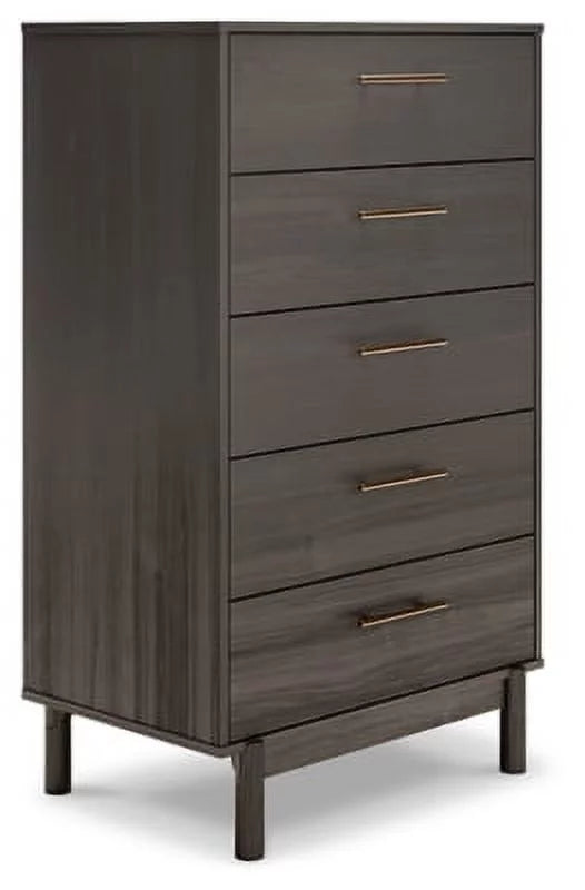 Dark Gray Chest of Drawers S3411