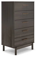 Dark Gray Chest of Drawers S3411