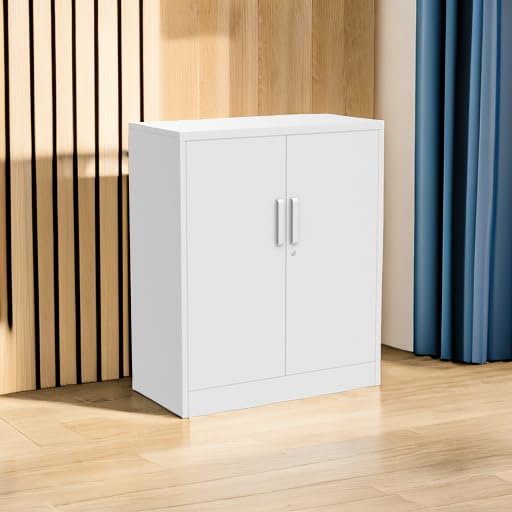 Metal Garage Storage Cabinet with 2 Doors and 2 Adjustable Shelves C57506